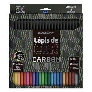 Lápis De Cor Carbon Line 4431 24 Cores Leo & Leo