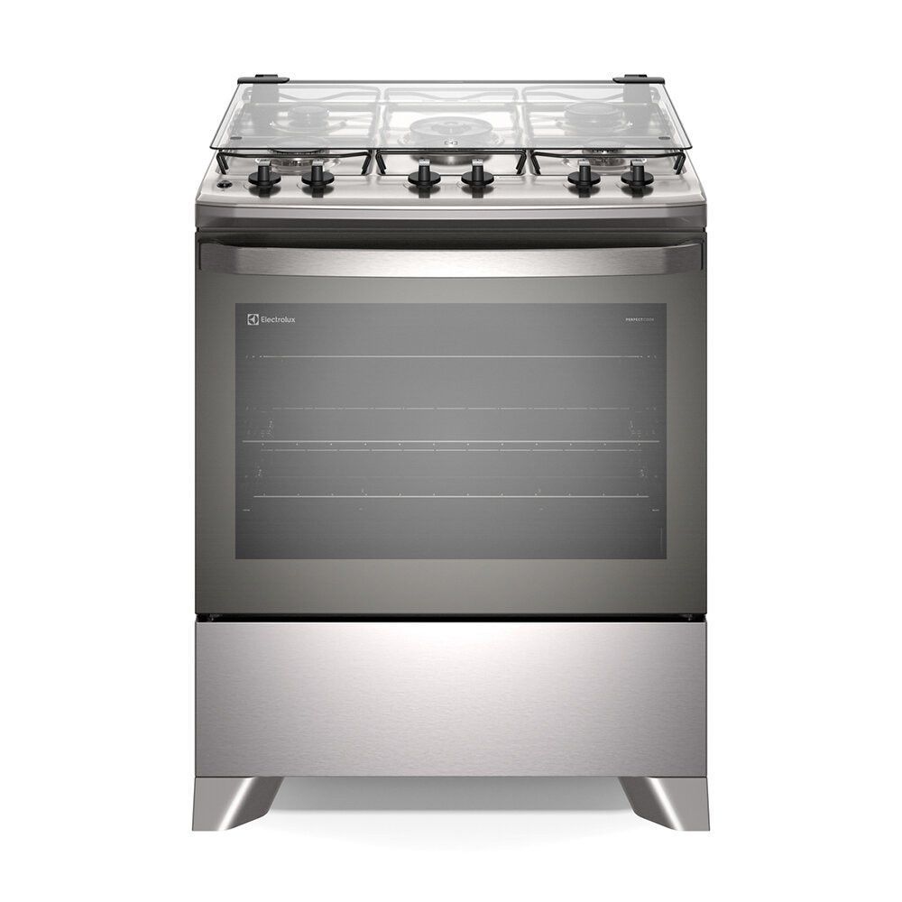 Fogão 5 Bocas Electrolux Efficient, Perfectcook Fe5ic Cinza Bivolt Menor preço em Fogão 5 Bocas Electrolux Efficient, Perfectcook Fe5ic Cinza Bivolt