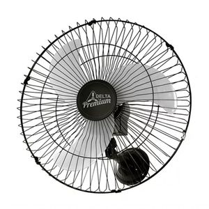 Ventilador Oscilante De Parede 60cm Grade De Aco Preto Vent Delta