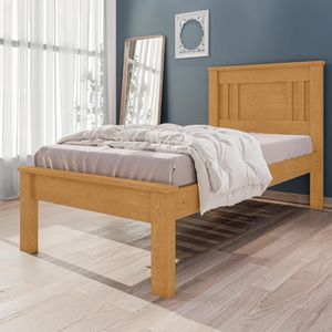 Cama De Solteiro Flex Com Pés Maricá Naturalle Off White