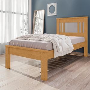 Cama De Solteiro Flex Com Colchão Maricá Naturalle Off White
