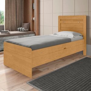 Cama Com Baú De Solteiro Flex Cuiabá Naturalle Off White