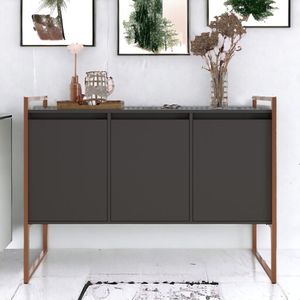 Buffet 3 Portas Sala De Estar Lisboa Preto Cobre Preto Cobre