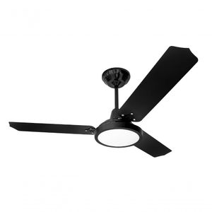Ventilador de Teto Loren Sid Lumi Led Preto 127V