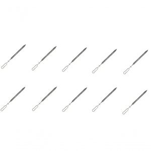 Kit 10 Espetos 25mm Para Boi Comercial Lobo Churrasqueiras - Linha Churrascaria Tamanho 50