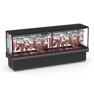 Expositor Açougue Vanguard Top 3,00m Gancheira Vidro Aquecido Estático Eavtvrg3000e 220v - Refrimate