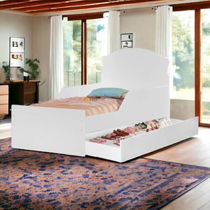 Cama Infantil Lívia Branca Com Auxiliar E 02 Colchões Cambel