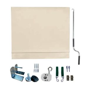 Toldo Cortina Bege - 3,50m X 3,10m - Kit Completo