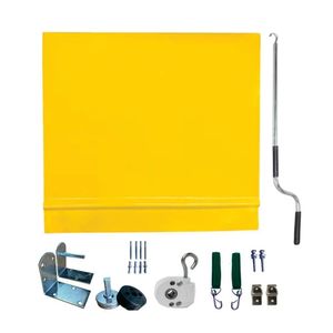 Toldo Cortina Amarelo - 2,80m X 2,90m - Kit Completo