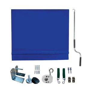 Toldo Cortina Azul - 1,60m X 3,00m - Kit Completo
