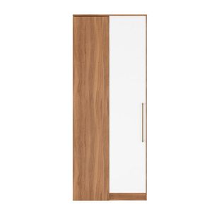Armário De Canto 1 Porta Com Maleiro Irlanda Amendola/branco - Demartêz