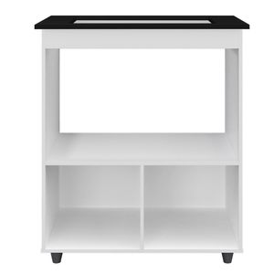 Balcão Para Cooktop Elisa 5 Bocas Com 2 Portas Branco - Moblis