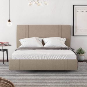 Cama Flutuante Star Casal Linho - Skybox Cor Bege