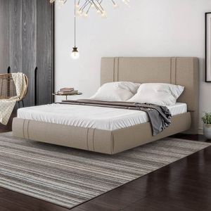 Cama Flutuante Star Queen Size Linho - Skybox Cor Bege