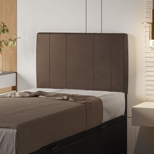 Cabeceira Estofada Solteiro 90 Cm Venus Corino - Skybox Cor Marrom
