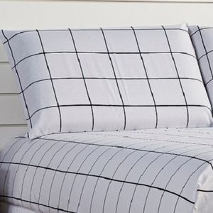 Jogo De Lençol Lines Solteiro Micropercal 180fios 2 Peças - Branco