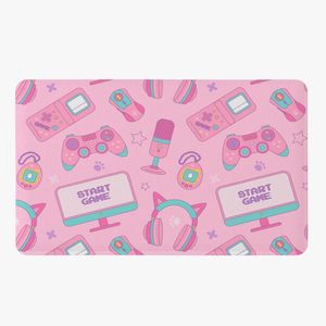 Tapete Para Quarto Infantil Estampado Streamer Girl 60cm X 40cm - Base Antiderrapante