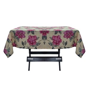 Toalha Mesa Oxford Estampado 1,50x1,50 4 Lugares Rosa