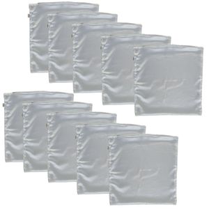 Kit 10 Capas De Almofada Cetim Branca 35x35 Ideal Sublimação Branco