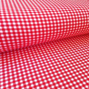 1 Metro Tecido Tricoline Xadrez 1.50 Largura Vermelho