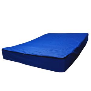 Protetor Colchão Impermeavel Hospitalar Com Ziper Azul Solteiro