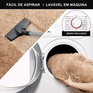 Jogo Kit Tapete Cozinha Anti Derrapante 3 Uni Bege