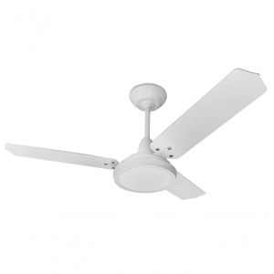 Ventilador De Teto Loren Sid Lumi Led Branco 127V