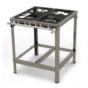 Fogão Inox 4 Queimadores (2 Bocas Simples E 2 Bocas Duplas) C- Registro P- Forno Pminox-402f