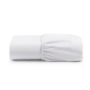 Lençol Micropercal 300 Fios Peletizado Queen Com Elástico - Branco