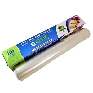 Filme De Pvc Transparente G- Util 28 Cm X 100 M
