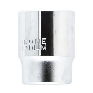 Soquete Estriado 1/2" - Cromo Vanádio - Med. 13mm - Eda
