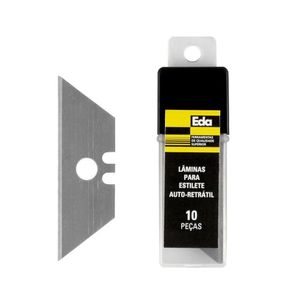 Lâminas Para Estilete Auto- Retrátil - 10 Peças - Eda