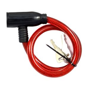 Cadeado Para Bicicleta Com Cabo De Aço 50cm - Eda 5 Jogos