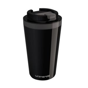 Copo Térmico Com Tampa 400 Ml Preto - Unitermi