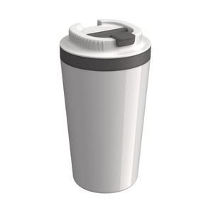 Copo Térmico Com Tampa 400 Ml Branco - Unitermi
