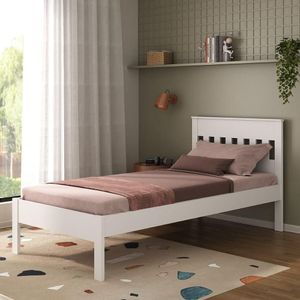 Cama De Solteiro Para Colchão 88 X 188 Cm Multimóveis Branco