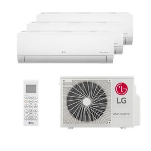 Ar Condicionado Multi Split Inverter LG HW 24.000 BTUs (3x Evap 9.000) Quente e Frio 220V Monofásico