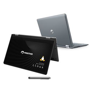 Notebook Positivo Duo C464D-5 Intel Celeron N3350 Linux 4GB RAM 64GB eMMC 11,6” LED HD IPS - Cinza Escuro