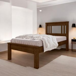 Cama Solteiro Aconchegante Sophia Malbec E Off White