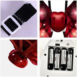 Asas Fantasia Para Festas Com Led E Música - Dragão