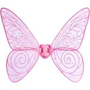 Fantasia De Asas Para Festas Com Led E Música - Borboleta