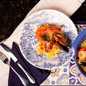 Prato Raso Cerâmica 26cm Donna Cena Inglesa 6 Unidades Biona