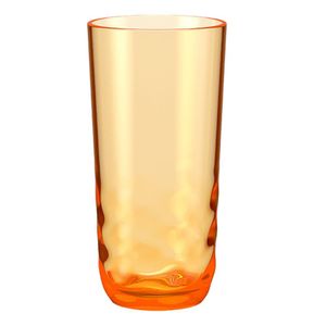 Copo Alto De Poliestireno 350ml Waze Coza - Brinox Laranja Flame 20319/0528
