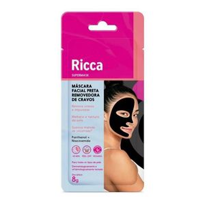 Ricca Máscara Facial Preta Para Limpeza Da Pele