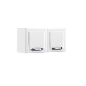 Armário Aéreo De Cozinha Branco 2 Portas Gel New Premium