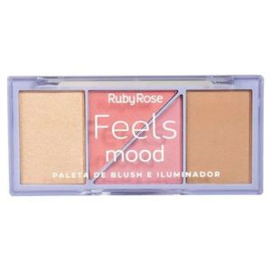 Ruby Rose Hb7529 Paleta De Blush E Iluminador Feels Mood 10,3g