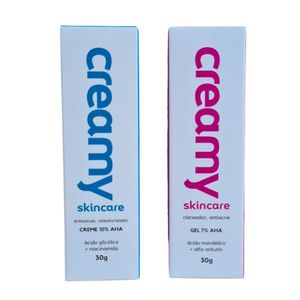 Kit Facial Creamy ácido Glicólico + ácido Mandelico 30g