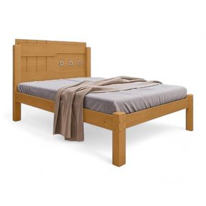 Cama Casal Com Detalhe Em Cabeceira Letícia Naturalle