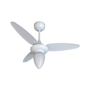 Ventilador De Teto Ventisol New Wind 30W Branco Bivolt