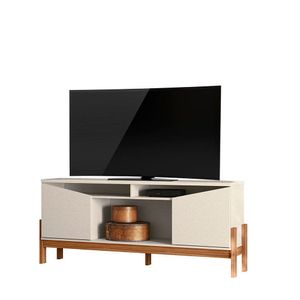 Rack Para Tv Até 70 Mobler Charlote Perola/cinamomo